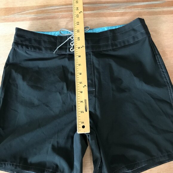 Birdwell Boardshort Swim Shorts Men 30 Black Beach Britches Lace Closure Pocket - Picture 7 of 12